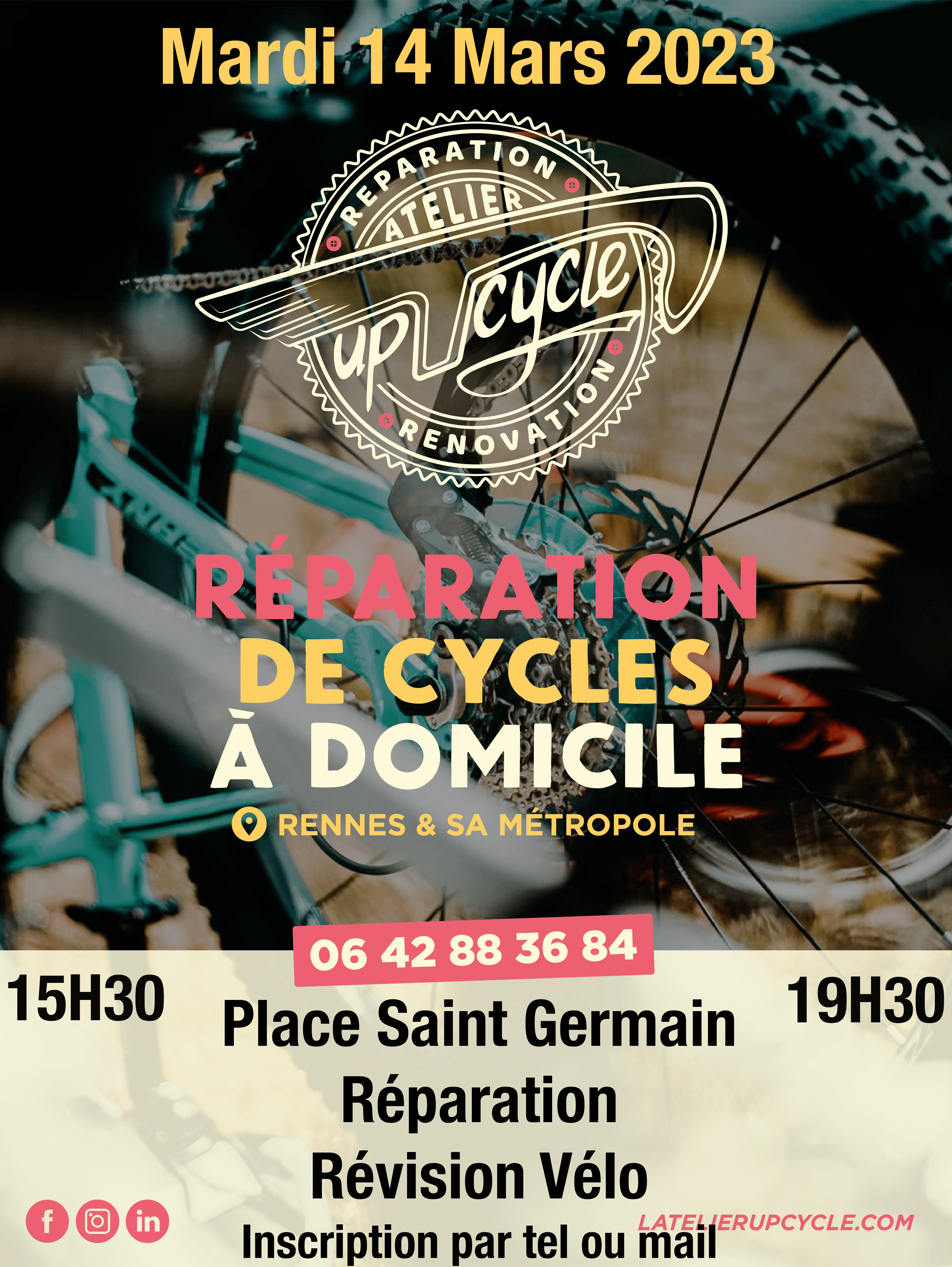 L’Atelier Up’Cycle réparations vélos au CHU PONTCHAILLOU