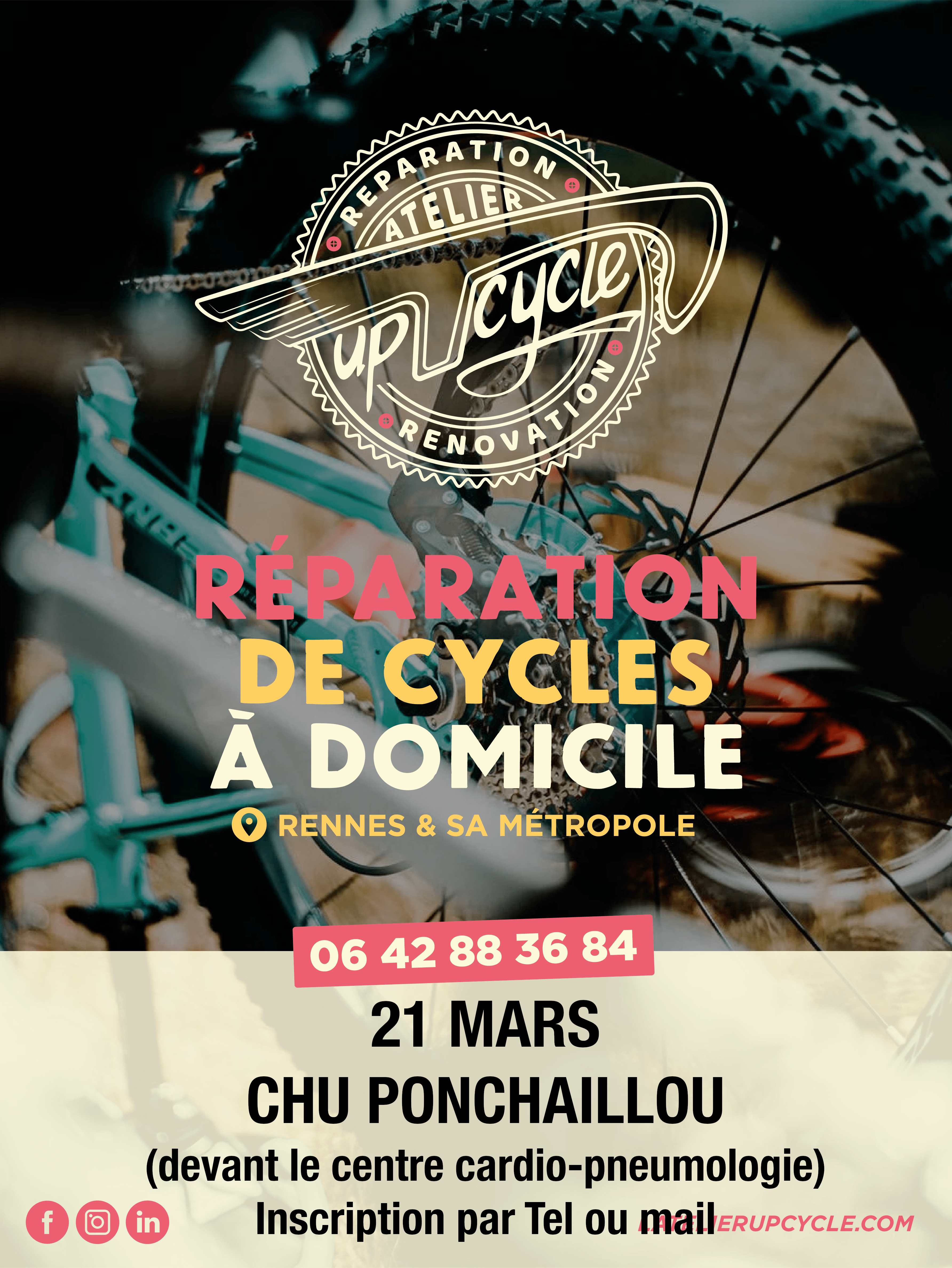 Réparations vélos au CHU PONCHAILLOU RENNES